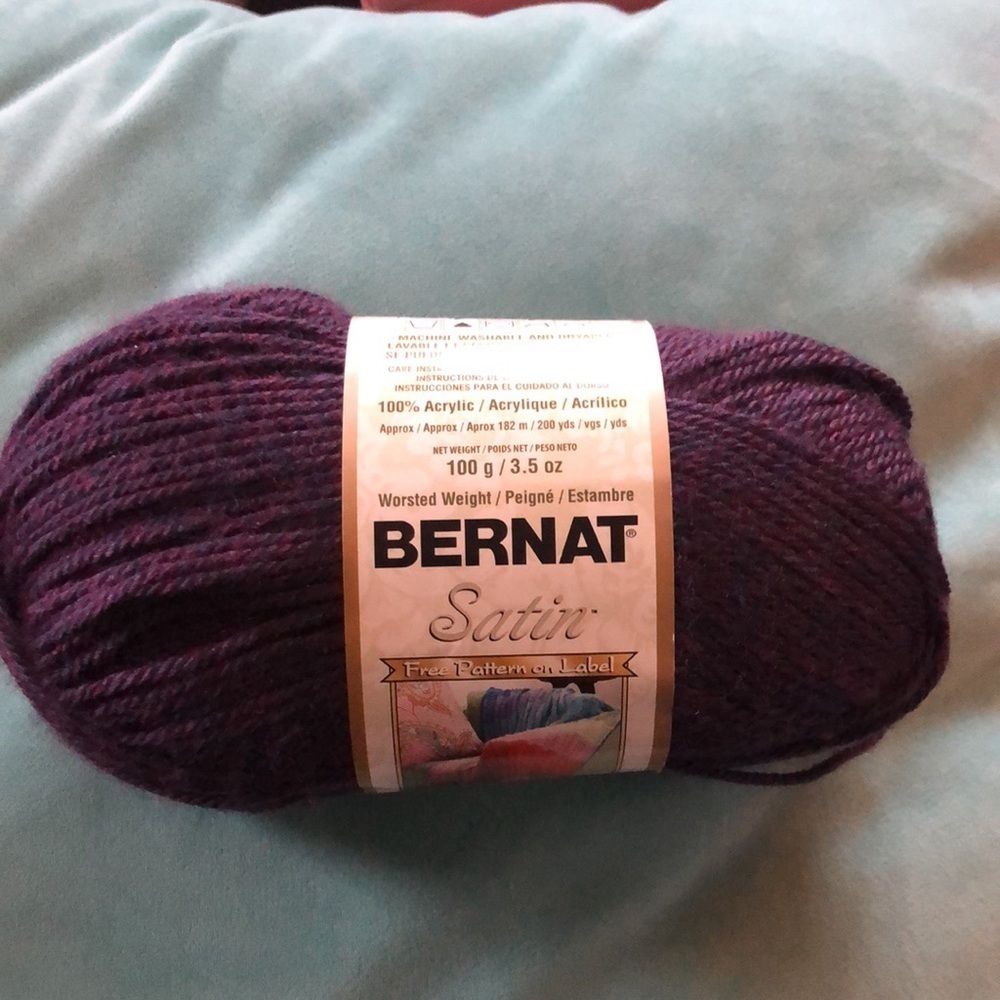 Vanna’s Choice Lion Brand Lot Of 7 Skeins Yarn Burgundy Barley Honey Dusty Blue - Picture 2 of 10